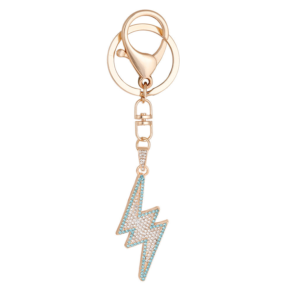 Wholesale Diamond Alloy Hip Hop Lightning Keychains ACC-KC-ChenHui009
