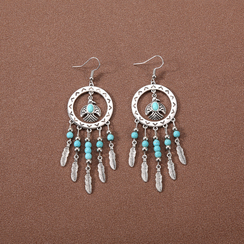 Wholesale Vintage Earrings Bohemian Long Tassel Earrings ACC-ES-Gumi003