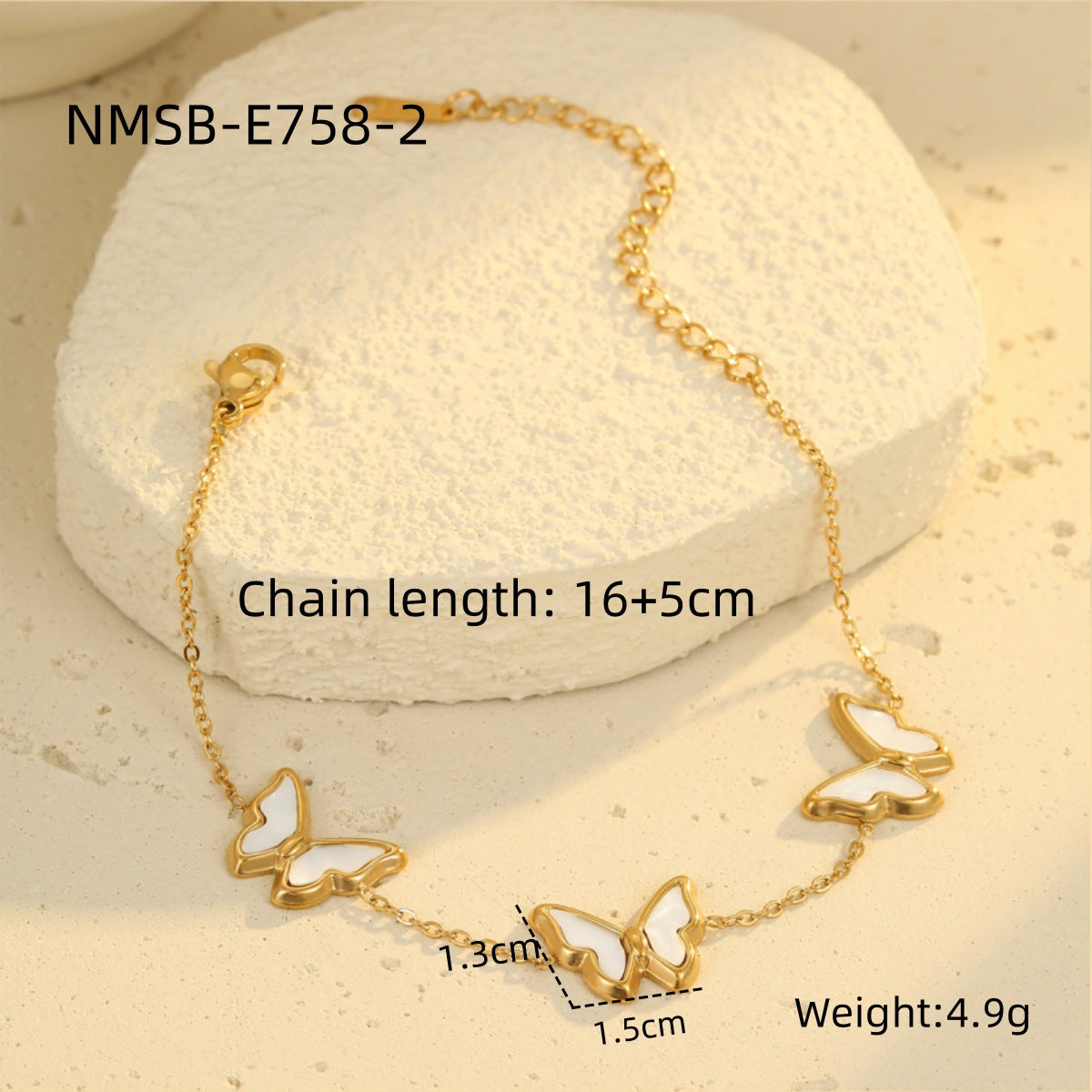 Wholesale Light Luxury Shell &  Butterfly Jewelry Set