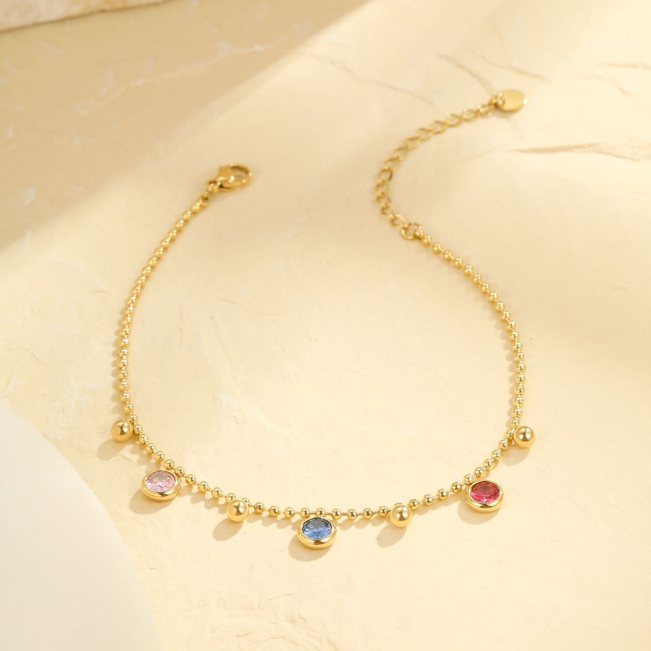 Wholesale tmulti-layer stainless steel anklet