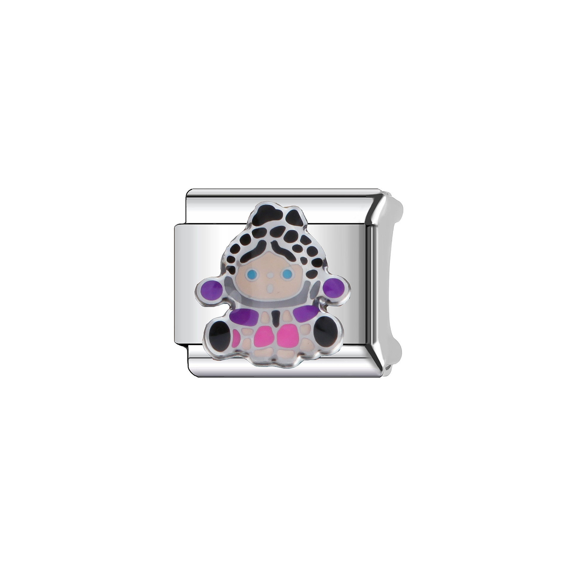 Wholesale  9mm Italian Charm Starter Bracelets DIY square Single Section Creative Stainless Steel Composable Bracelet