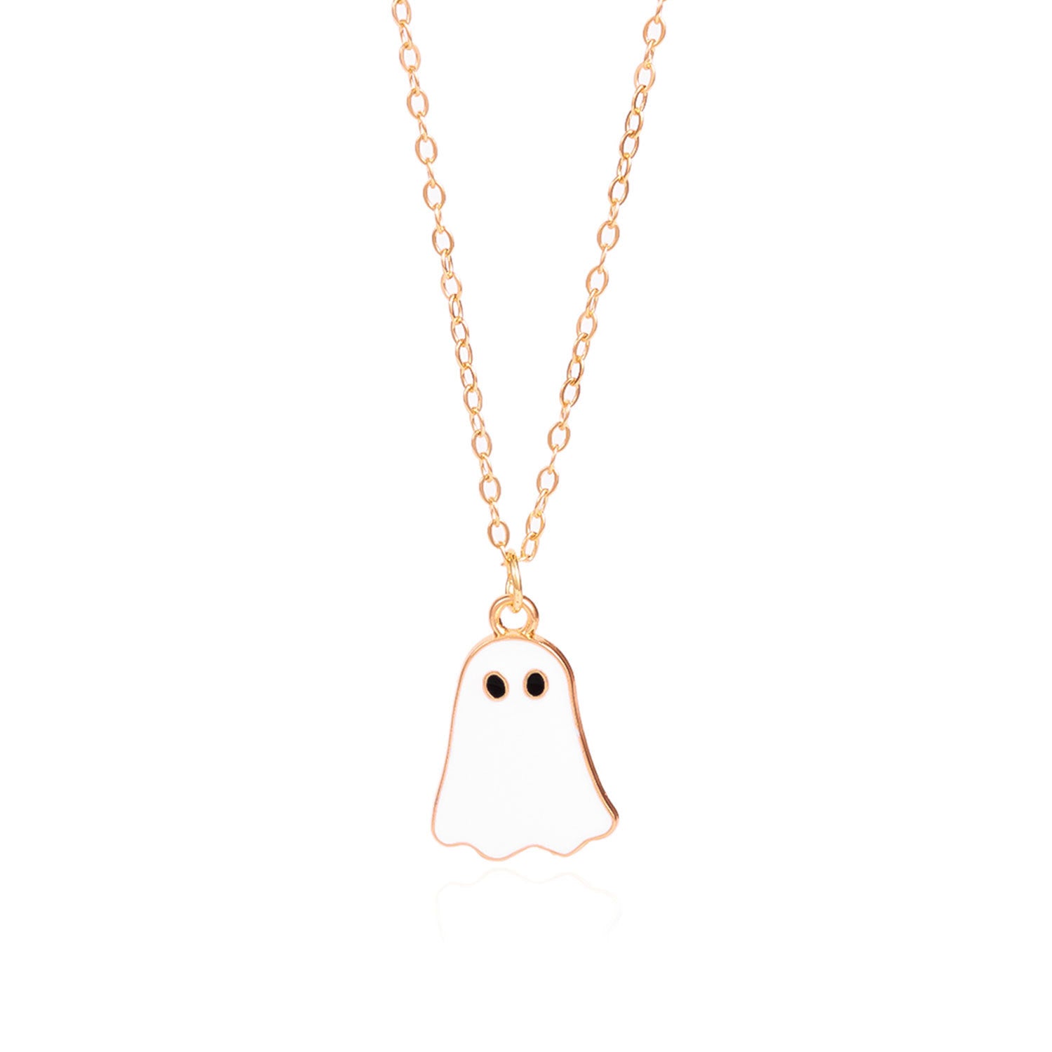 Wholesale Halloween Ghost Necklace Earrings Clavicle Chain