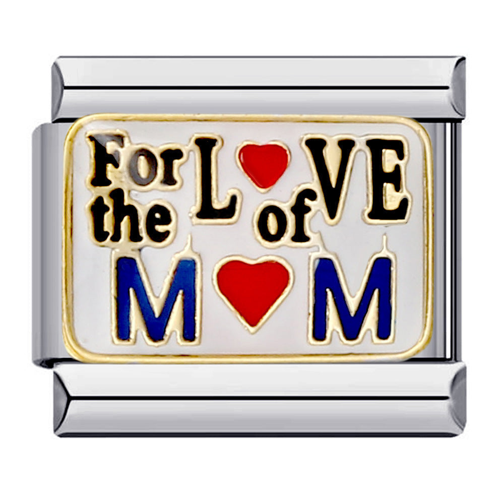 Wholesale Italian Charm Bracelet 9mm DIY Splicing Removable Family Elements Stainless Steel Composable Bracelet