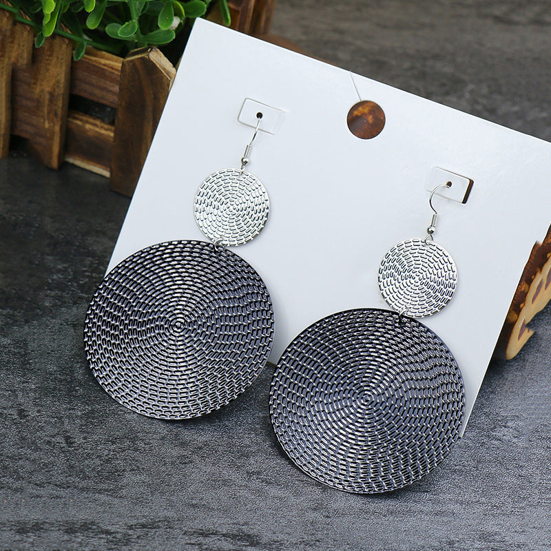 Wholesale Retro Round Circle Earrings,  European Style