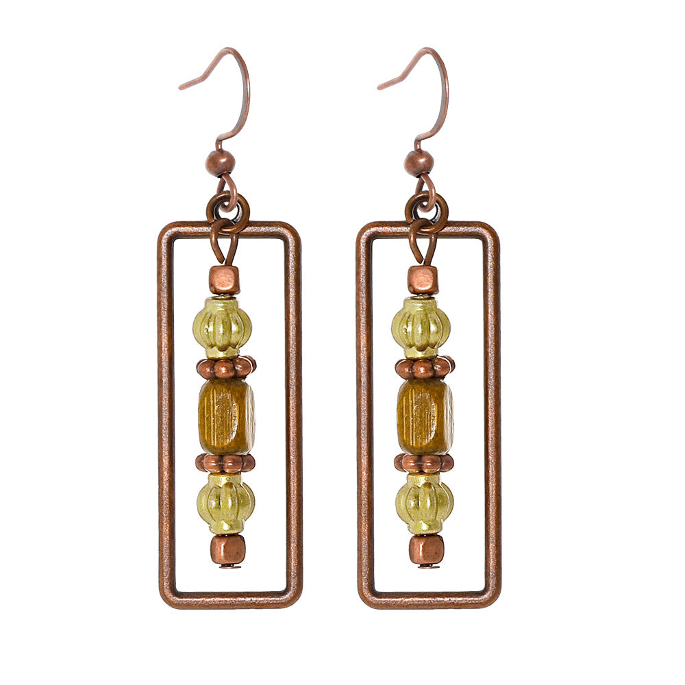 Wholesale Bohemian Geometric Tassel Earrings Set Trendy Jewelry Accessory for Gift