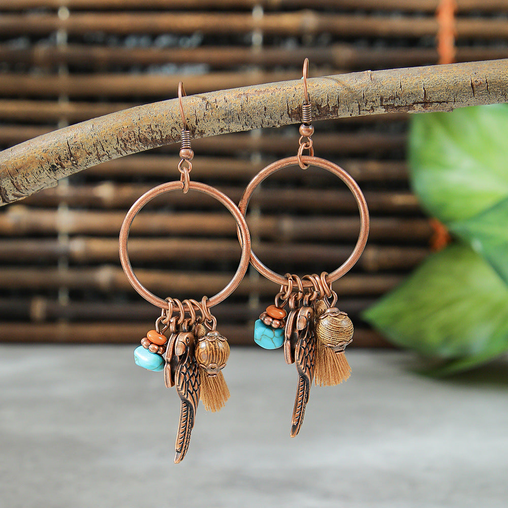 Wholesale Ethnic Style Leopard and  Jewelry Set Alloy Electroplated Fashion Accessory