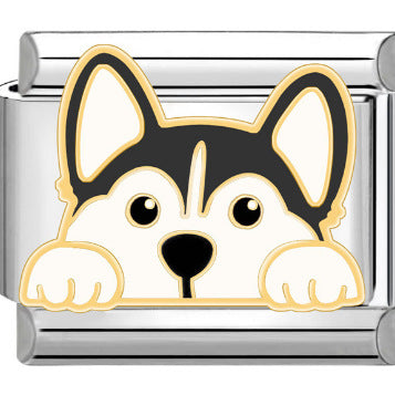 Wholesale Italian Charm Bracelet 9mm DIY Splicing Removable Dog Pet Stainless Steel Composable Bracelet