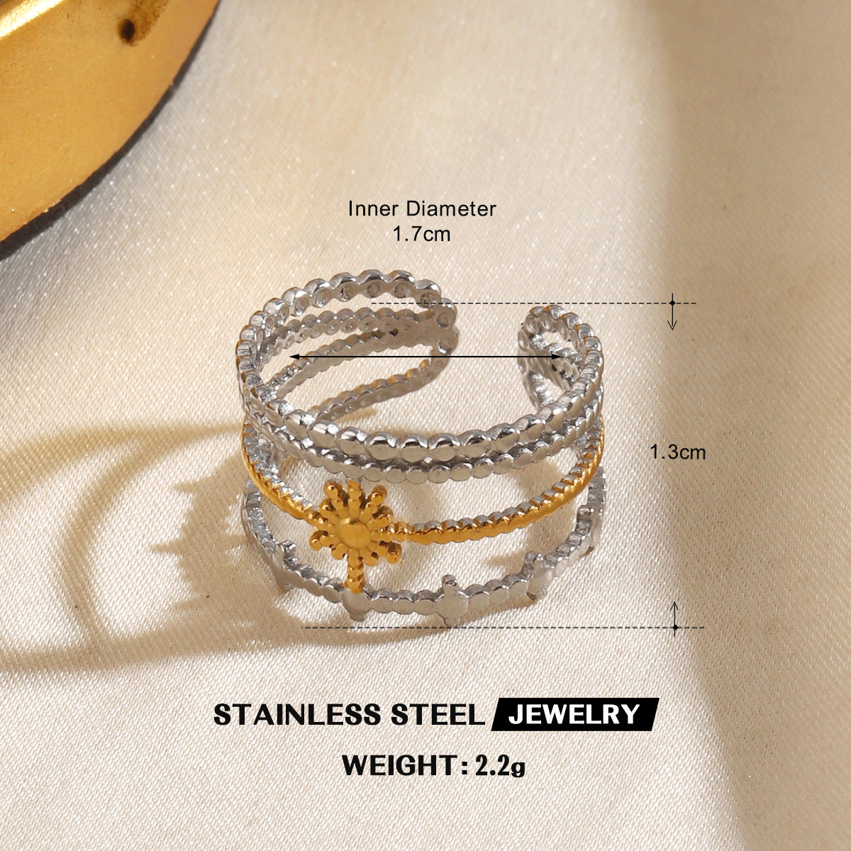 Wholesale Stainless Steel Geometric Ring - Trendy Jewelry Accessory for Everyday Wear