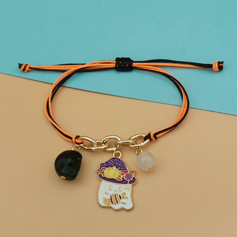Wholesale Halloween Skull Ghost Cat Pumpkin Luminous Bracelet ACC-BT-Haol006