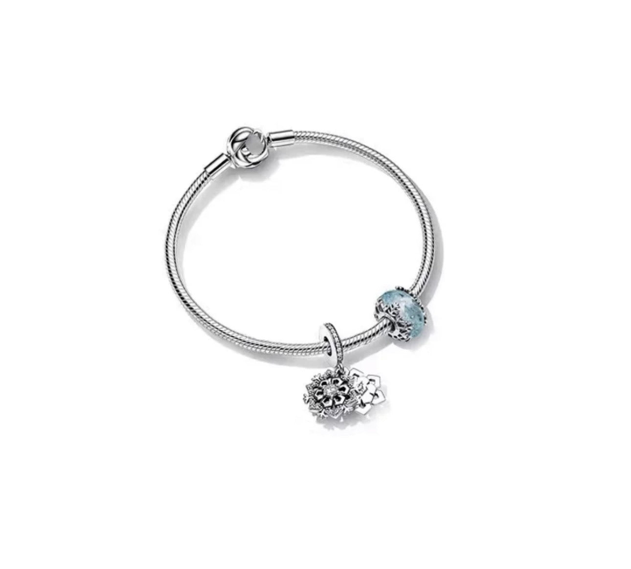 Wholesale S925 Sterling Silver Blue Ocean Star Language Star Valentine's Day Bracelet