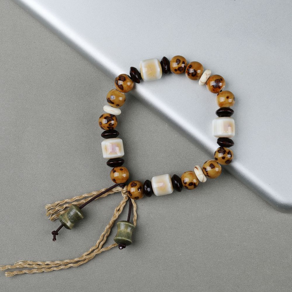 Wholesale Ceramic Bone Porcelain Bead Bracelet ACC-BT-YXH005