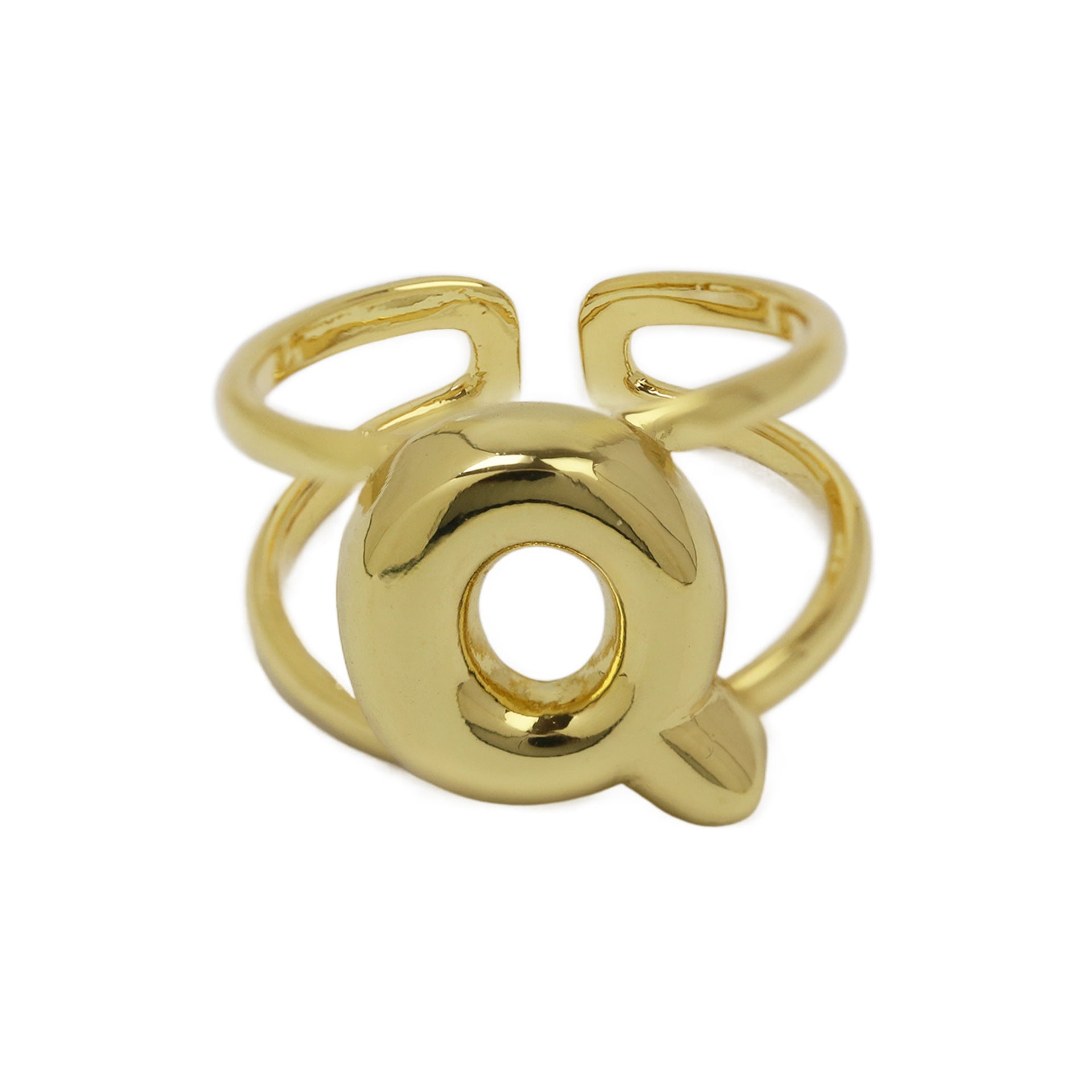 Wholesale  26 A-Z English Letter Open Luxury Women's Rings