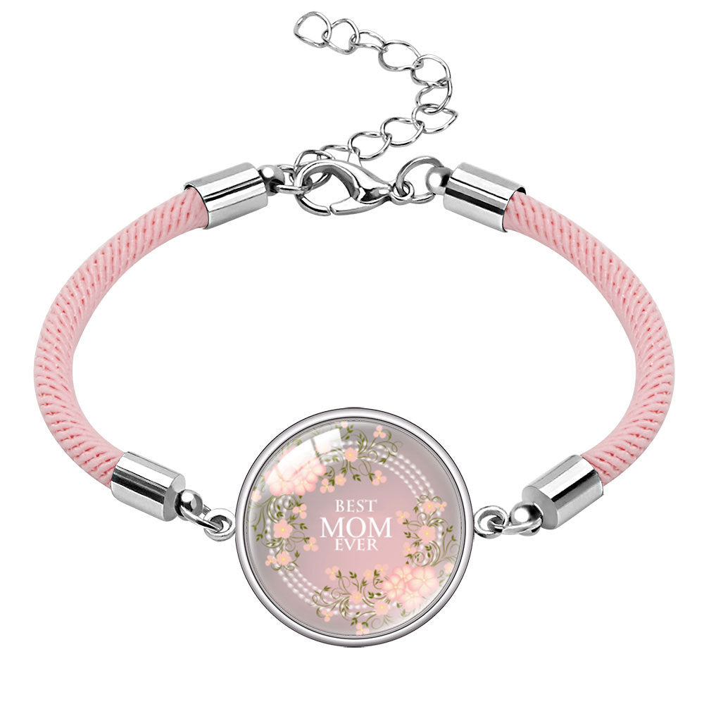 Wholesale  Mother's Day Bracelet Jewelry mom Letter Crystal Bracelet