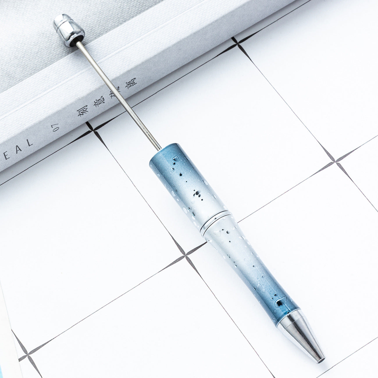 Wholesale diy starry sky beadable pen creative UV plating beadable pens