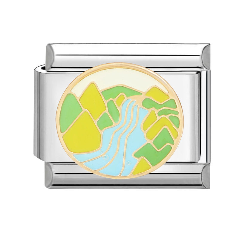 Pulsera de encanto italiano al por mayor de 9 mm Diy Suplicamiento Lindo pulsador creativo de acero Titanio Compuesta de acero Pulsera