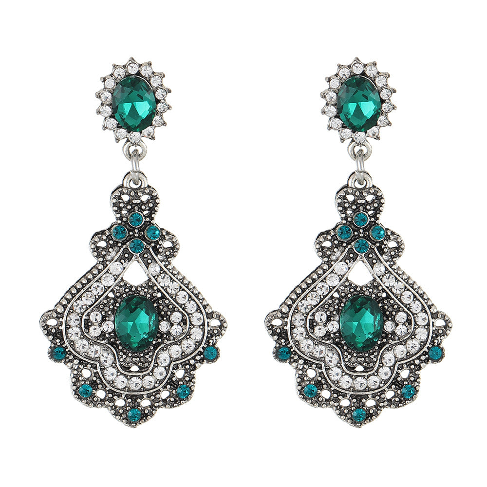 Wholesale European Retro Style Earrings - Diamond-Look Alloy for Party Wear and Gift