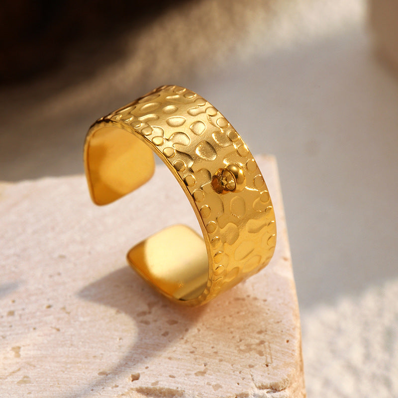 Wholesale Opening Adjustable Stainless Steel Ring