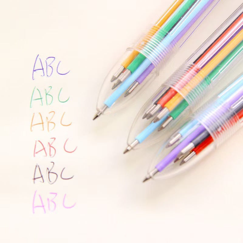 Wholesale Six Color Core Ballpoint Pen