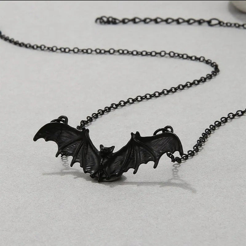 Wholesale Gothic Bat Pendant Necklace  Jewelry Accessory for Boutique Resale