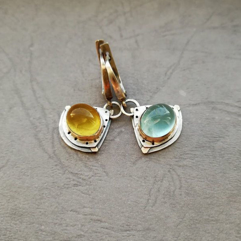 Wholesale  Alloy Natural Cat's Eye Earrings