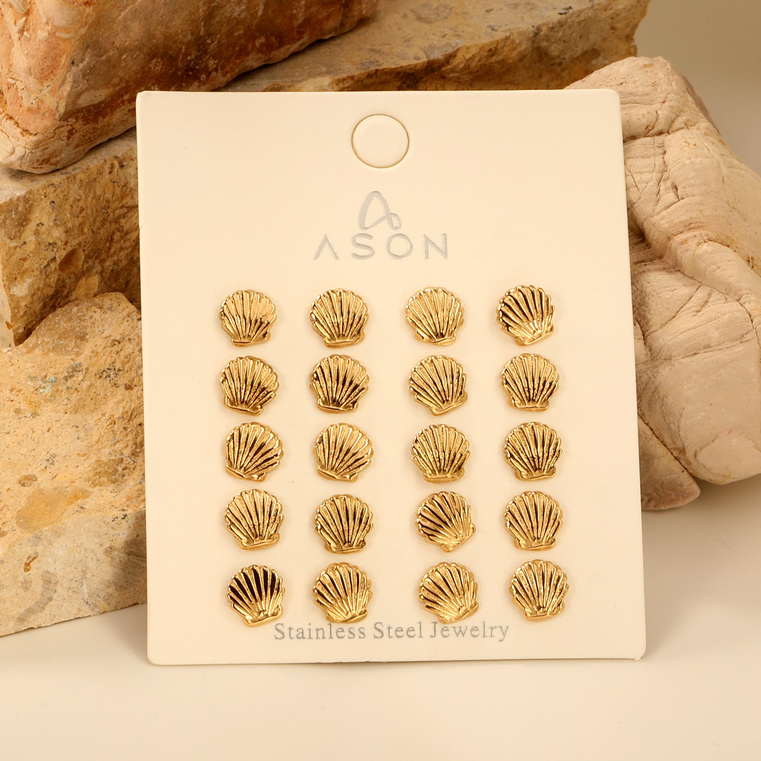 Wholesale  shell stud stainless steel  earrings