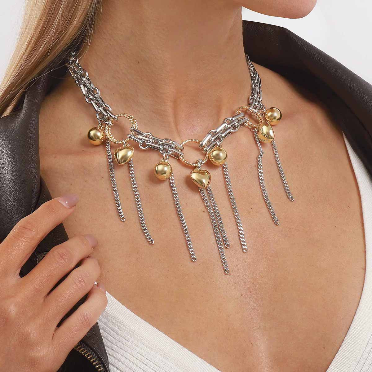 Wholesale Tassel Copper Chain Clavicle Necklace Luxury Necklaces