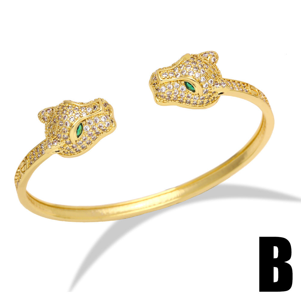 Wholesale Copper Set Zircon Open Bracelet ACC-BT-AG004