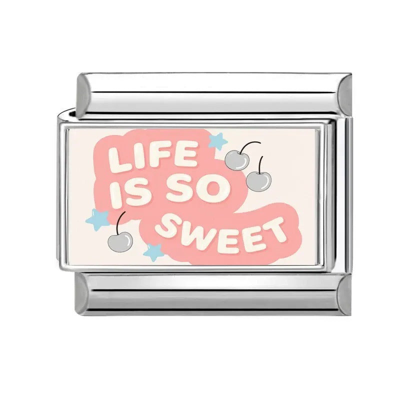 Wholesale Italian ModularValentine' s Day Collection Love DIY  Bracelet