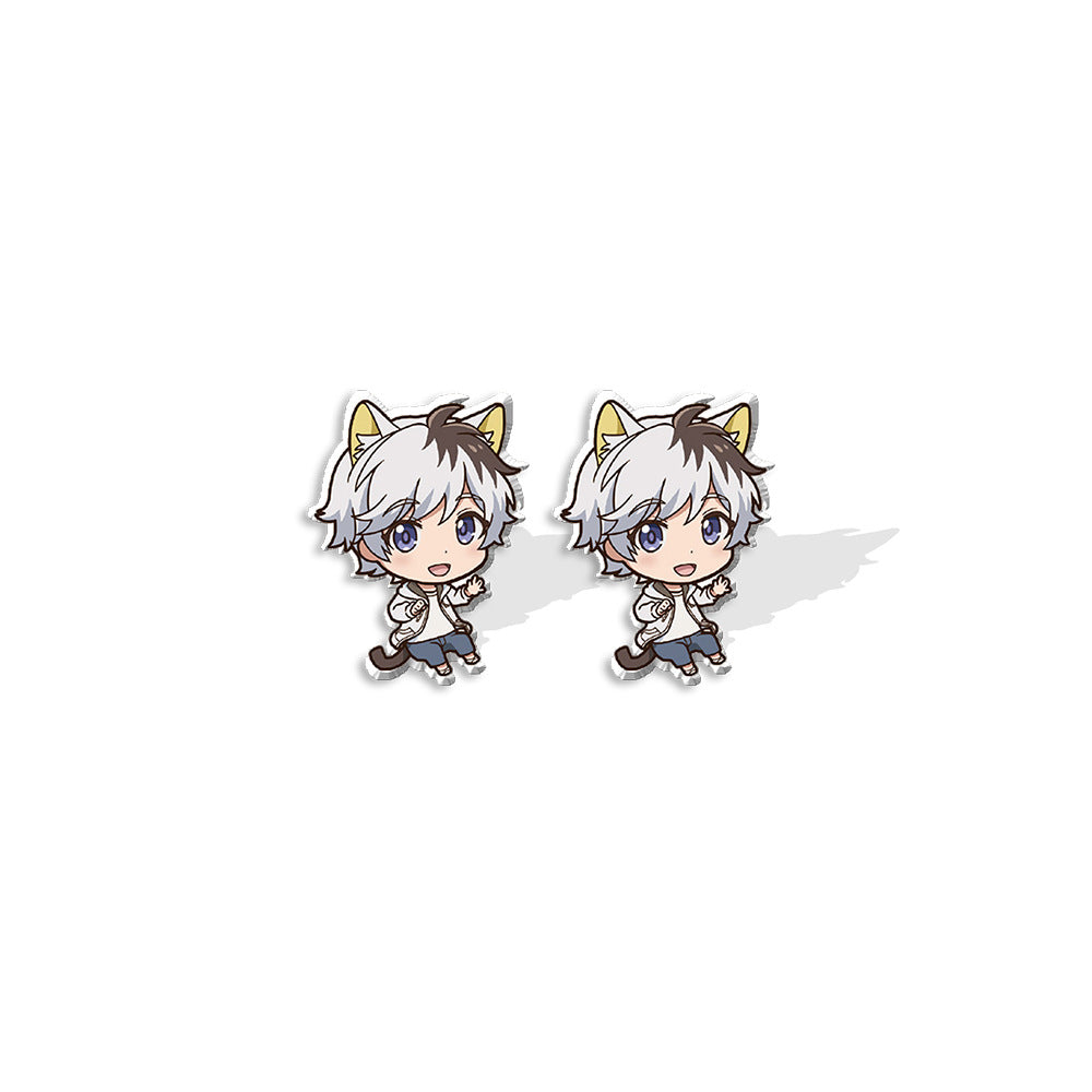 Wholesale Anime Cartoon Character Heat Shrink Acrylic Earrings ACCVIP-ES-XiangLian007