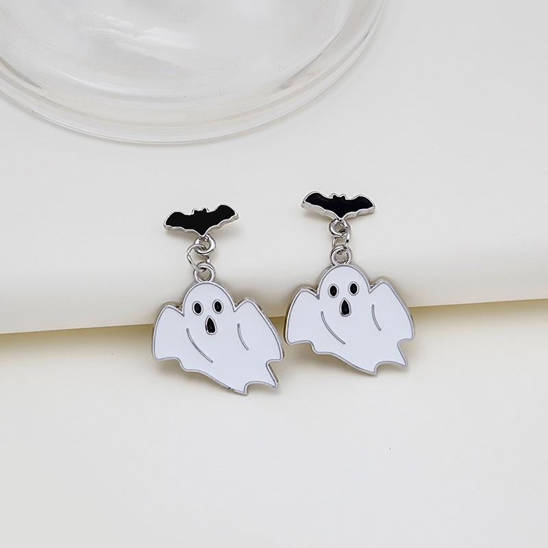 Wholesale Halloween Funny Skull Ghost Cross Earrings ACC-ES-ZhuiWo008