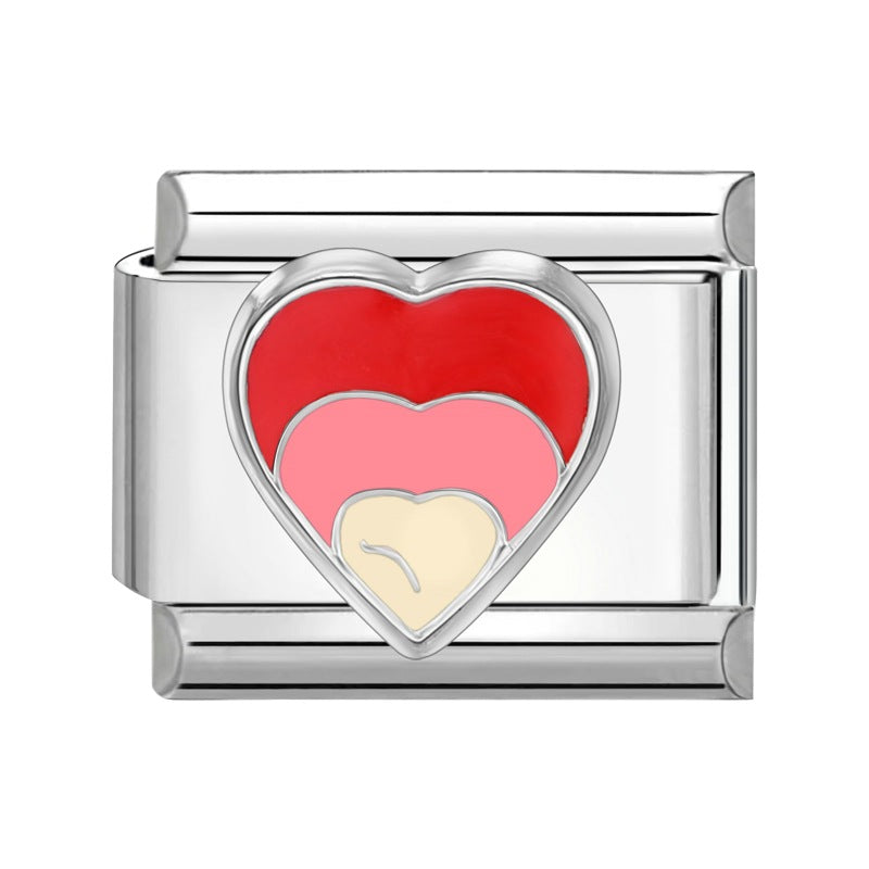 Wholesale Italian Charm Bracelet 9mm DIY Splicing Cute Creative Stainless Steel Composable Bracelet