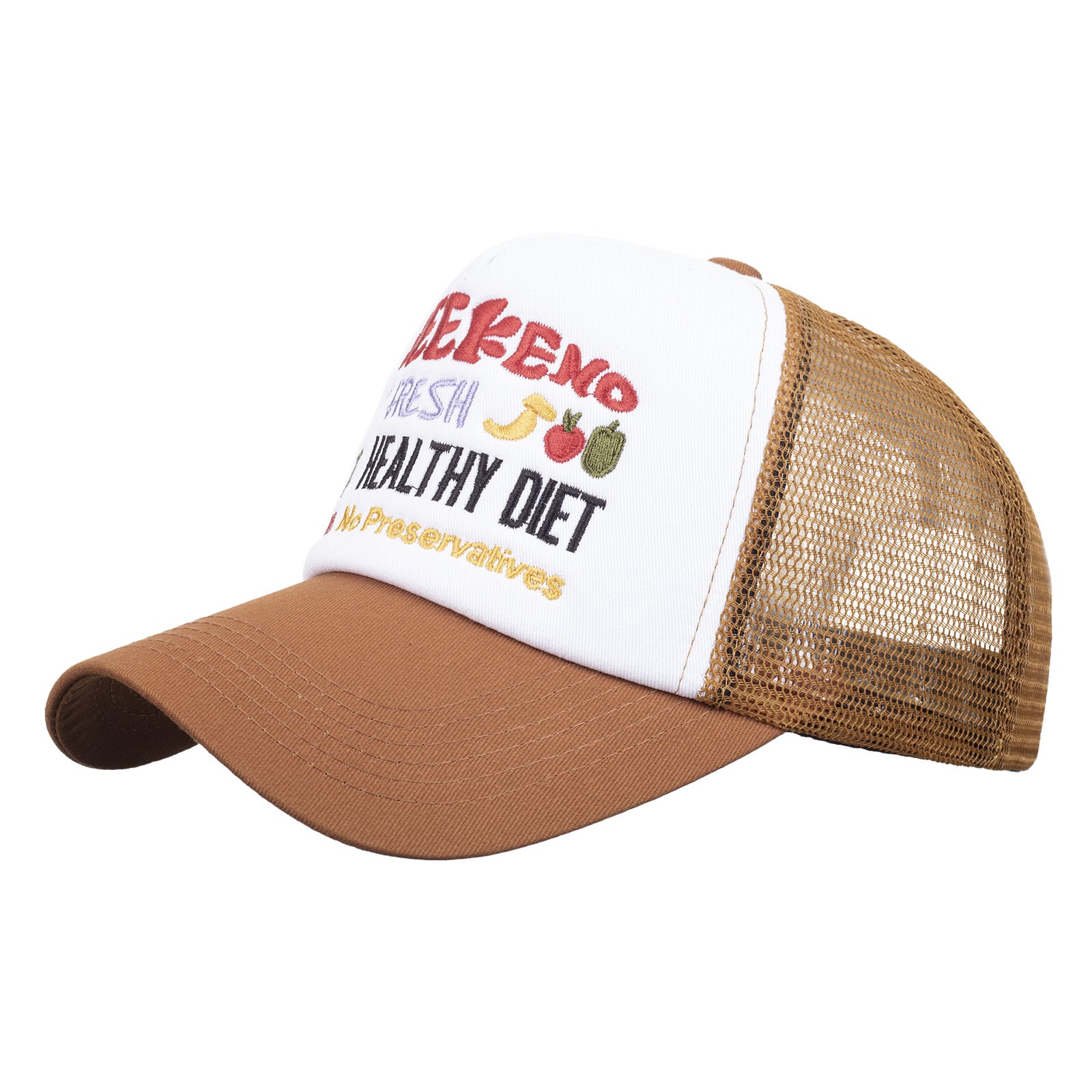Wholesale Fun lettering embroidered contrast color baseball cap
