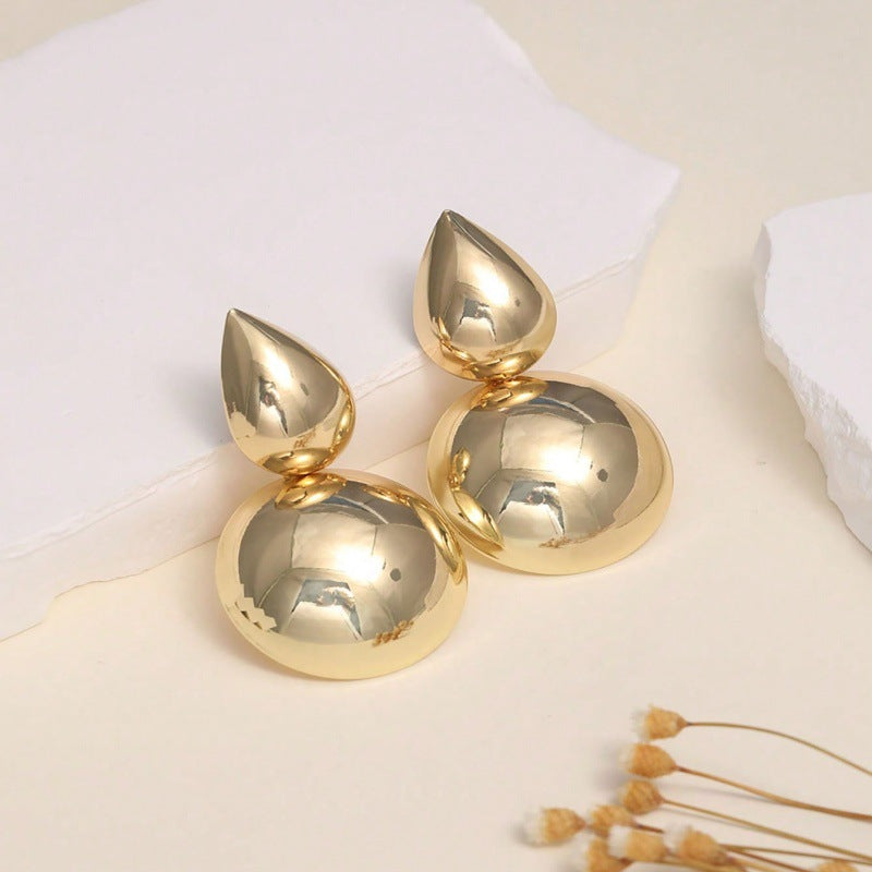 Wholesale Exaggerated personality geometric round earrings