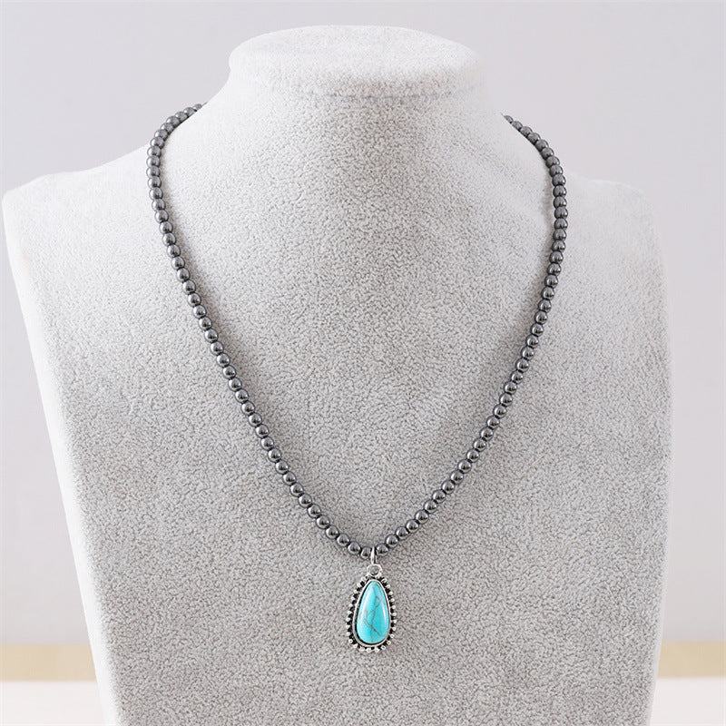 Wholesale Black Round Bead Necklace