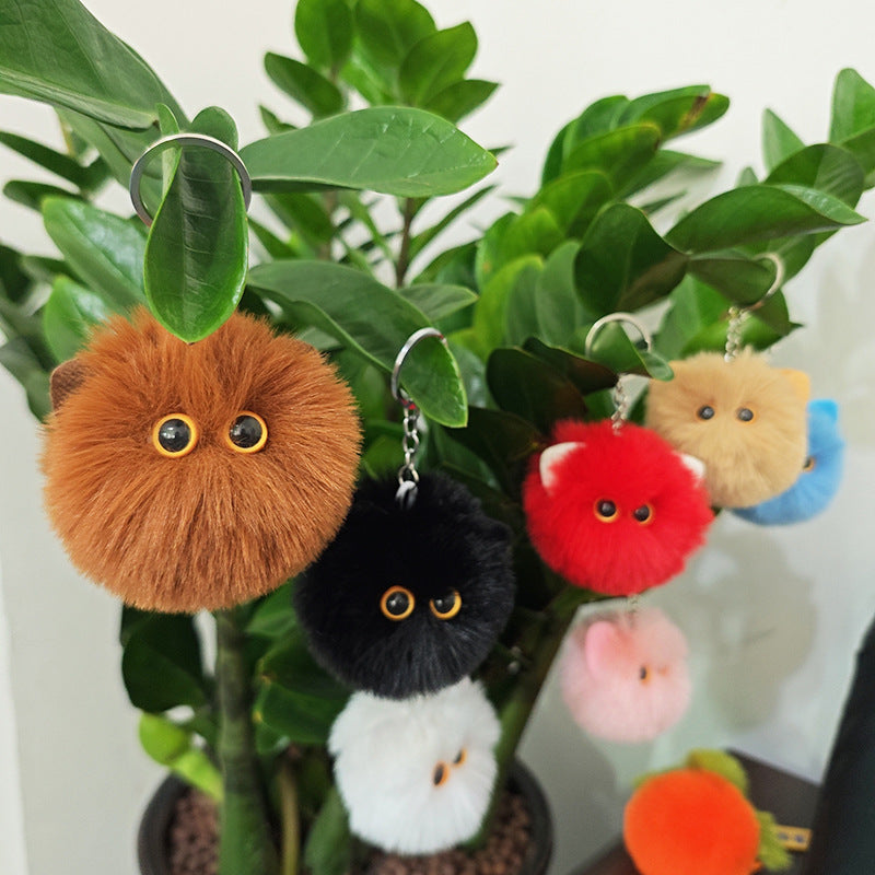 Wholesale Cute Plush Cat Head Keychains ACC-KC-Chengx005
