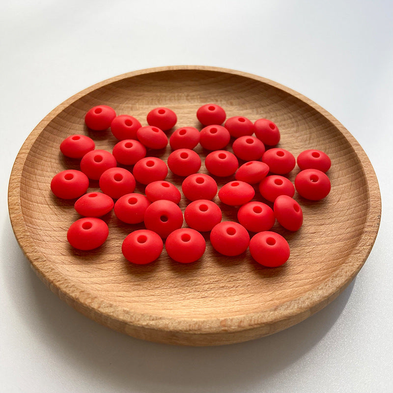 Wholesale 50PCS DIY Abacus Beads Silicone Small Beads 12MM