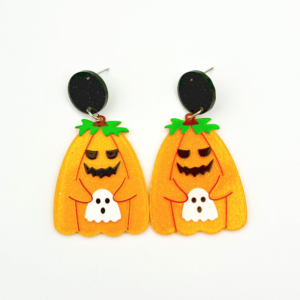 Wholesale Halloween Hollow Acrylic Earrings ACC-ES-Weiw005