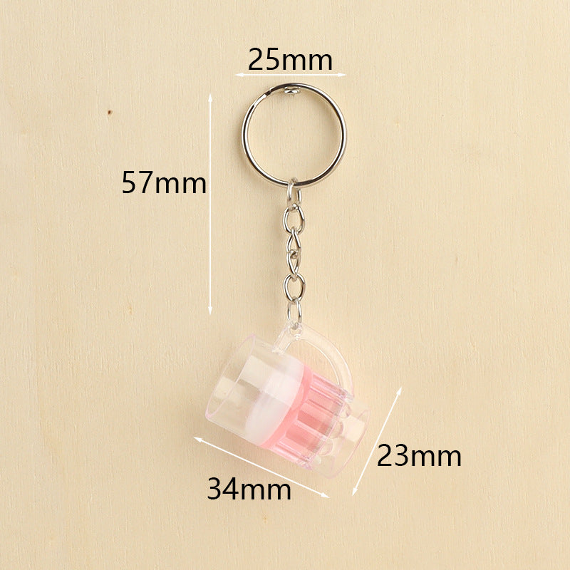 Wholesale  Beer Keychain Stereo Draft Beer Keychains