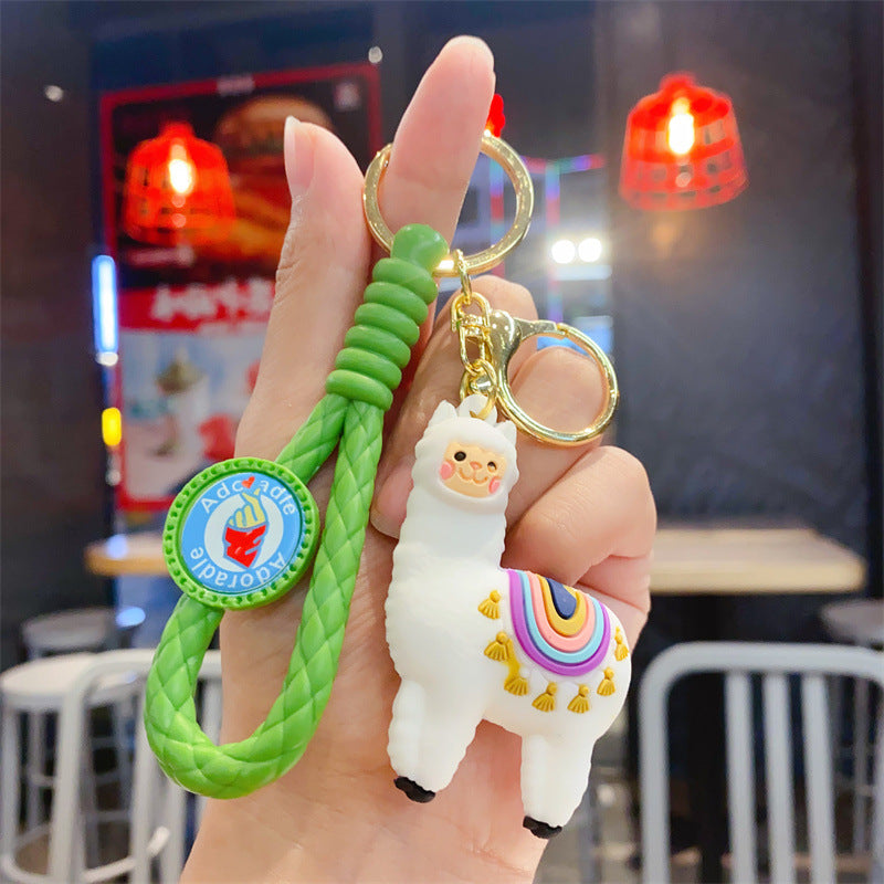 Wholesale Cute Cartoon Alpaca Keychain
