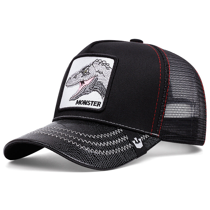 Wholesale Cartoon Animal Sun Protection Mesh Embroidery Hat Baseball Cap ACC-HT-JingKun011