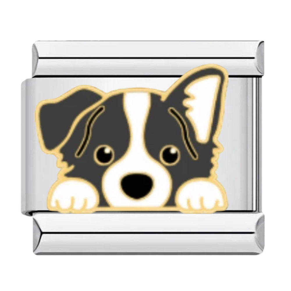 Wholesale Dog Pattern Italian Charms Bracelet Original Design Titanium Steel DIY Jewelry Accessory Gift