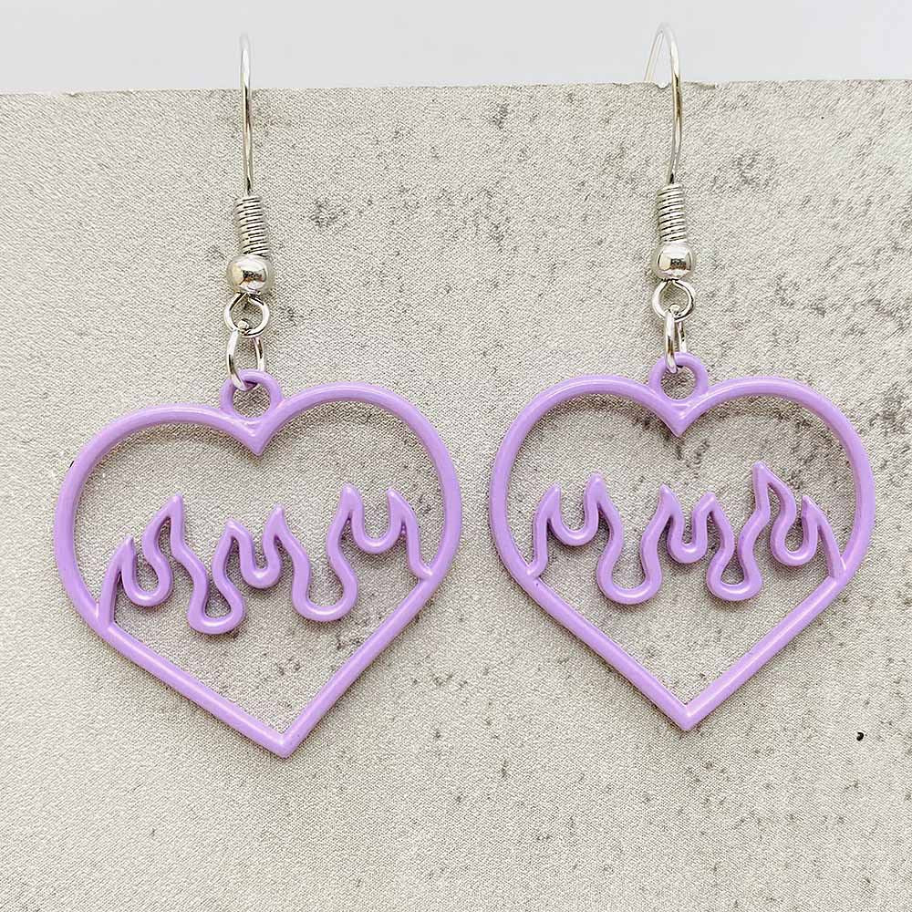 Wholesale  Openwork Heart Stud Earrings Heart Earrings