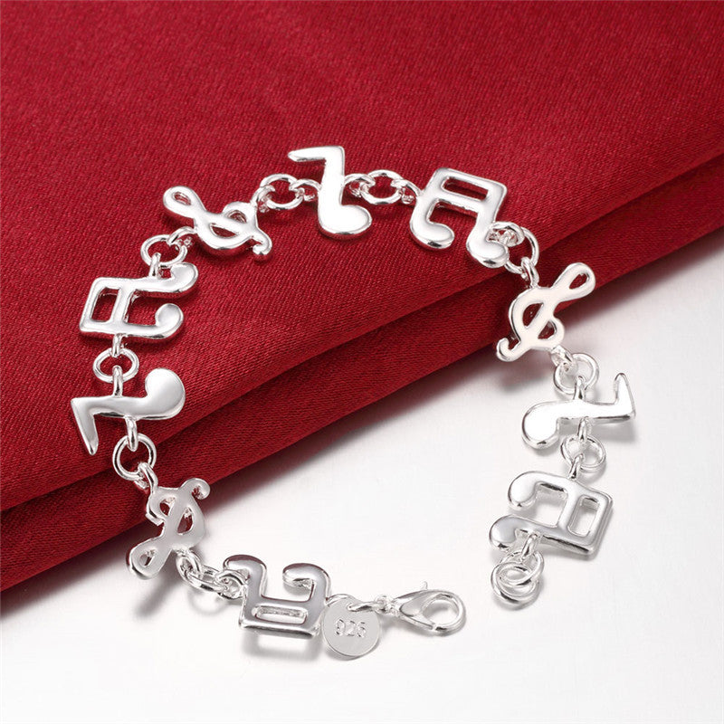 Wholesale Korean Style Music Note Copper Bracelet Trendy Jewelry Accessory Gift Boutique