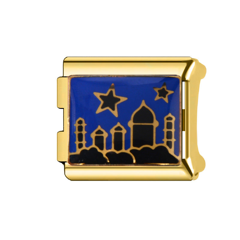 Wholesale Italian Charm Bracelet 9mm DIY Splicing Cartoon Cute Stainless Steel Composable Bracelet