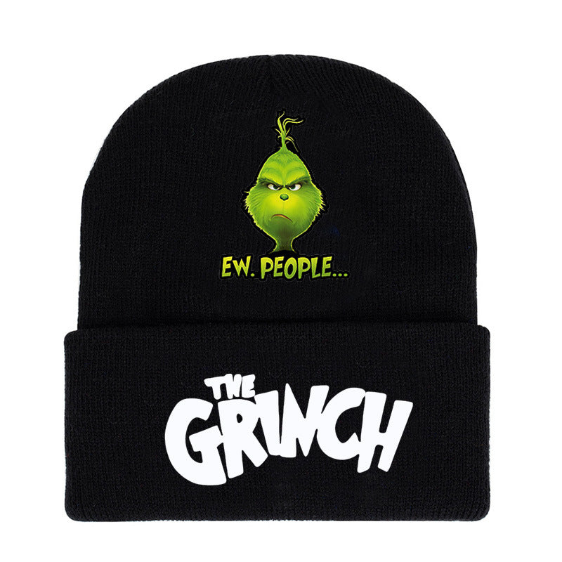 Wholesale Christmas Green Monster Knitted Beanie Hat