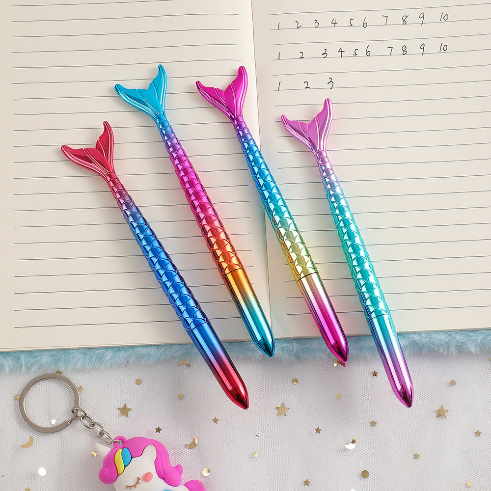 Wholesale Cartoon Children's Mermaid Tail Colorful Gel Pen