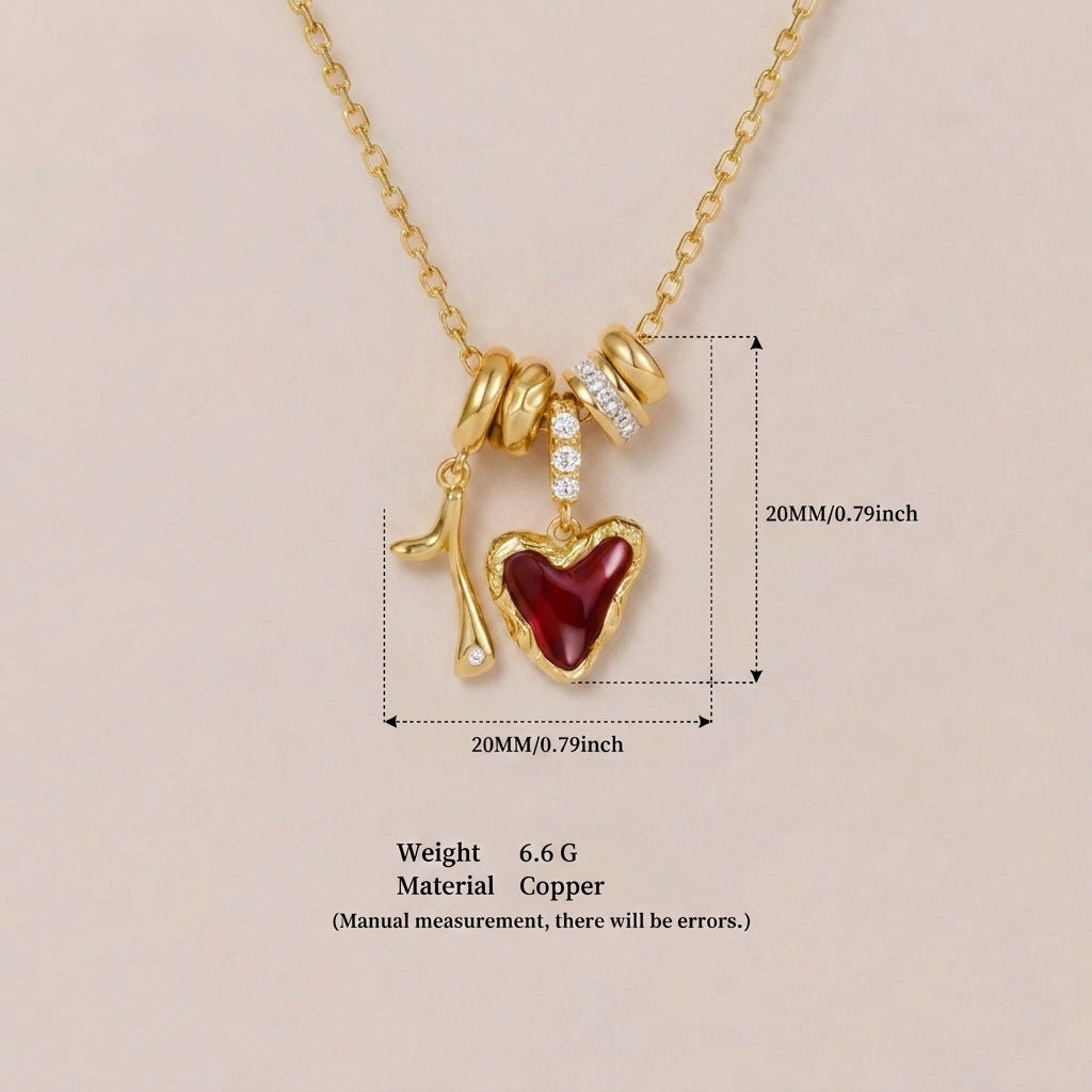Wholesale Chic Multi Pendant Collarbone Necklace Copper Zircon Jewelry Accessory Boutique Resale Gift