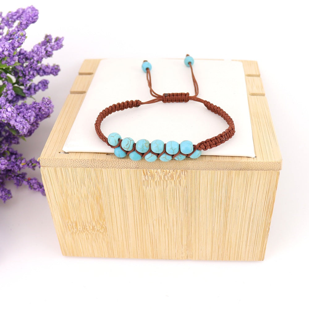 Wholesale Bohemian Handwoven Crystal Double Row Bracelet - Fashion Accessory for Everyday Wear