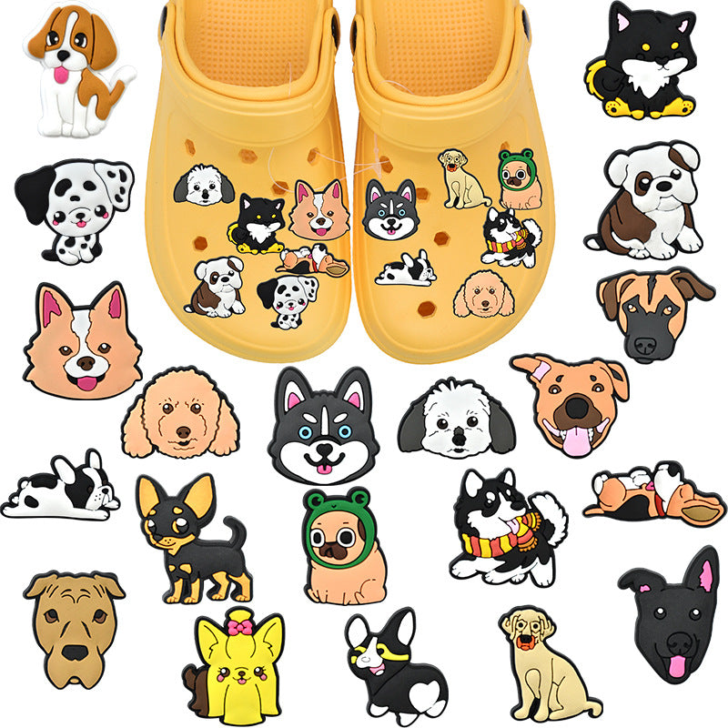 Wholesale Random 100pcs Cute Cartoon Puppy Series Shoes Accessories Shoes Charms