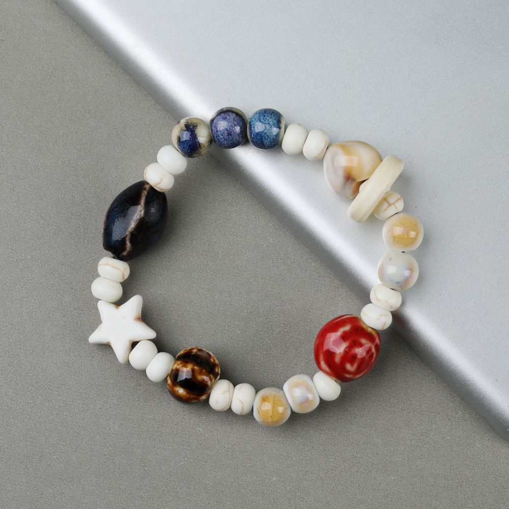 Wholesale Ceramic Bone Porcelain Bead Bracelet ACC-BT-YXH005